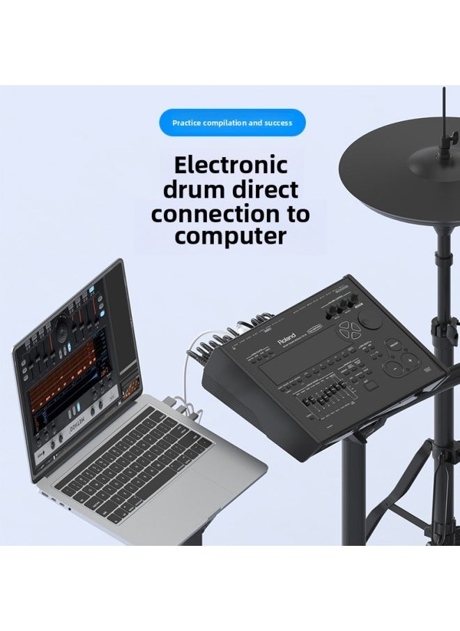 Generic - Suitable For Apple MIDI Musical Instrument Live OTG Sound Card Mixer Yamaha Electronic Piano Electronic Drum Connection-Model:USB/lightning/type-c - Image 1