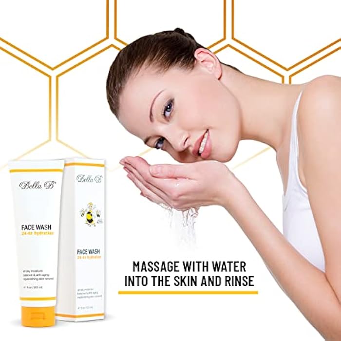Bella B Face Wash 4.1 oz Tube - Facial Glow - Pregnancy Skin Care - Natural Facial Daily Cleanser - No Artificial Fragrance - Pregnancy Safe Face Wash - Healthy Beauty - Anti Aging Facial Wash - Image 5