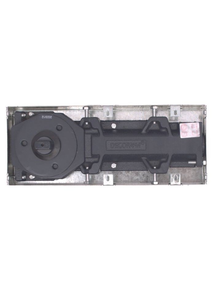 Decorum Heavy Duty Floor Spring SS Plate For Glass Doors - Door Closer & Floor Machine, 105kg Capacity, 90° Hold Open, Mirror Finish - Image 3