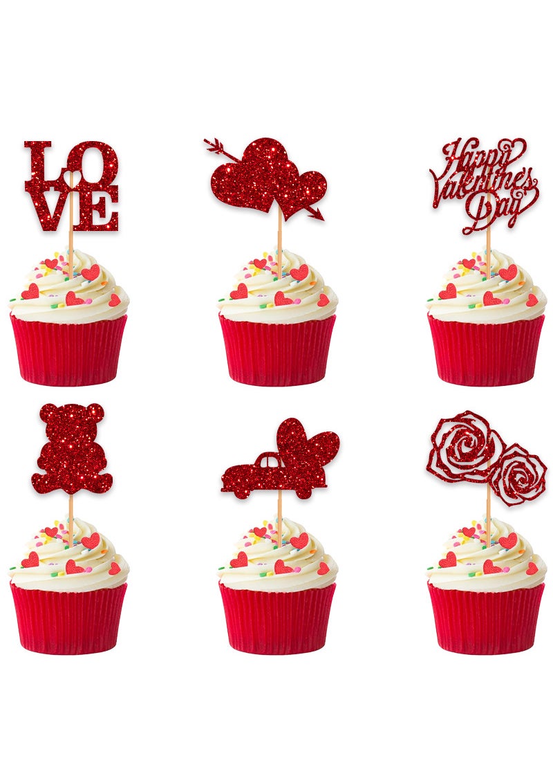 Generic - Valentines Day Cake Topper Love Party Decor Good glue gun delivery - Image 1