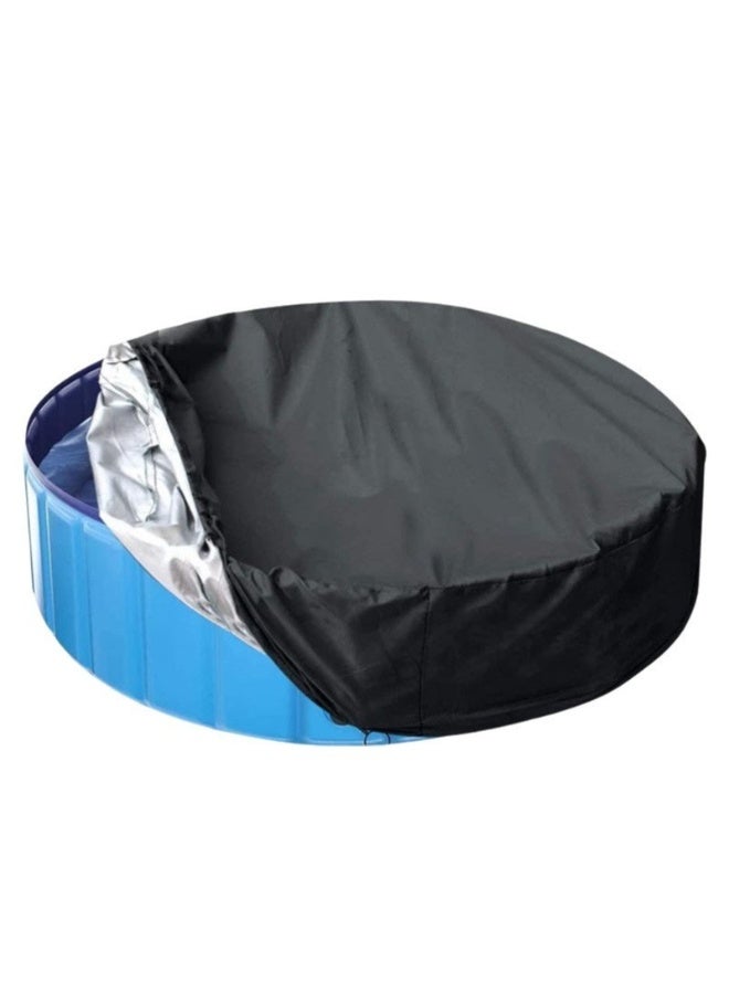 Outdoor Round Table Cover, Oxford Cloth, Waterproof Sunscreen Dustproof Furniture Protector - Image 2