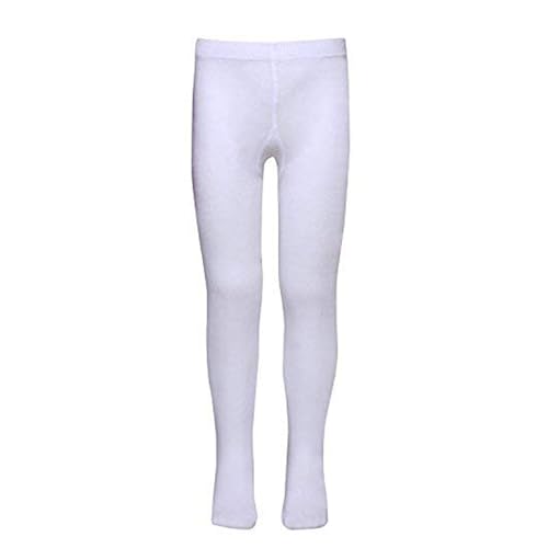 Supersox Tights for Girls, Made with Breathable, Anti Odour & Moisture Absorbent Combed Cotton, Ideal for Ballet/Dancing/Everyday Activity (White, Pack of 1) (IN, Age, 4 Years, 6 Years, White) - Image 1