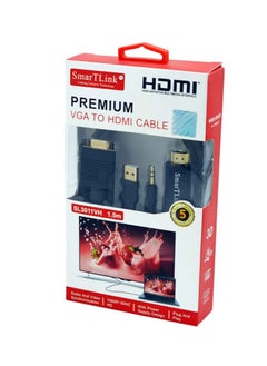 SmarTLink Premium VGA To HDMI Cable 1.5M Black  - Image 3
