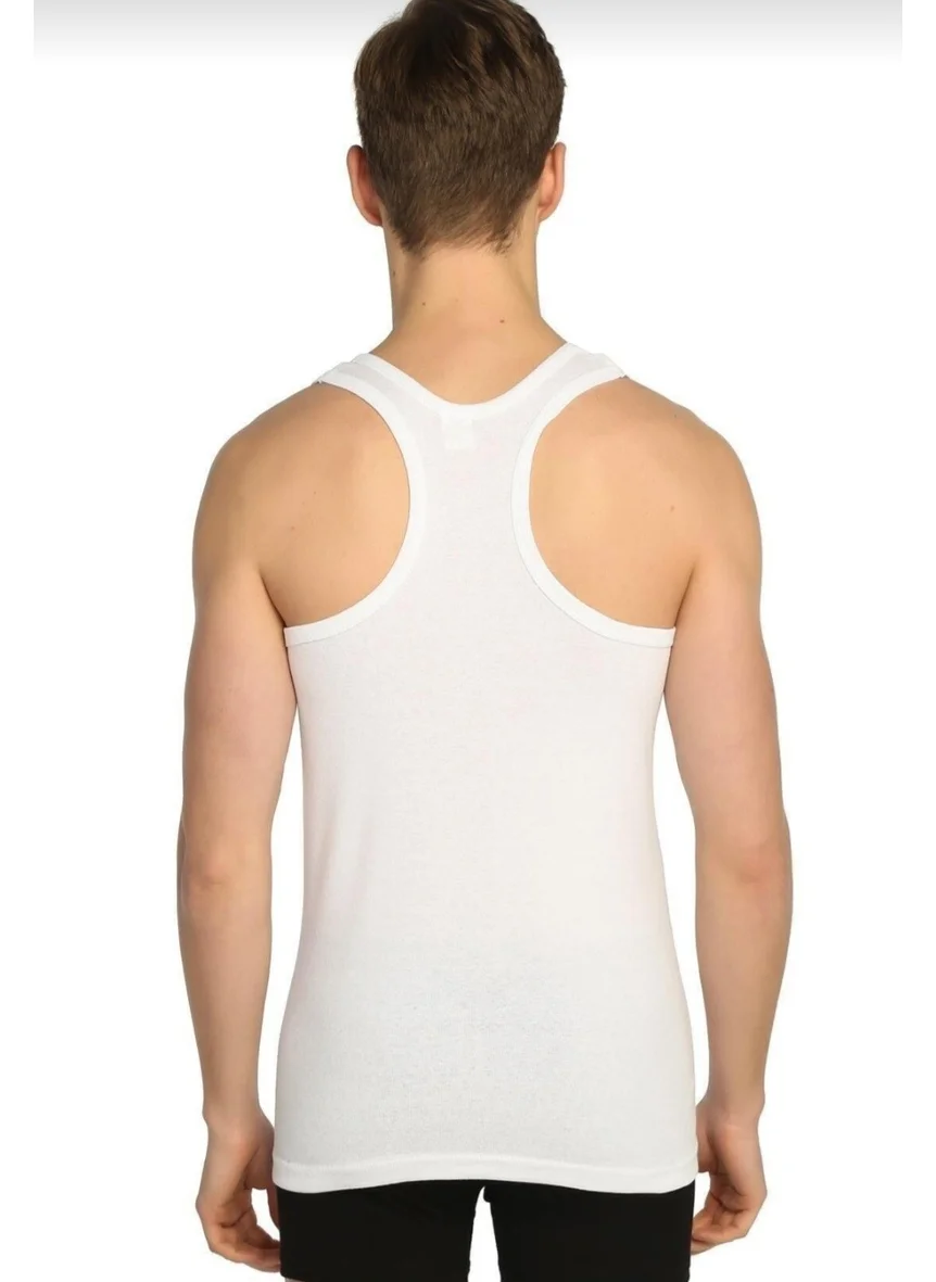 Seher Yıldızı Morning Star 0058 White Men's Sports Undershirt 3 Pieces
