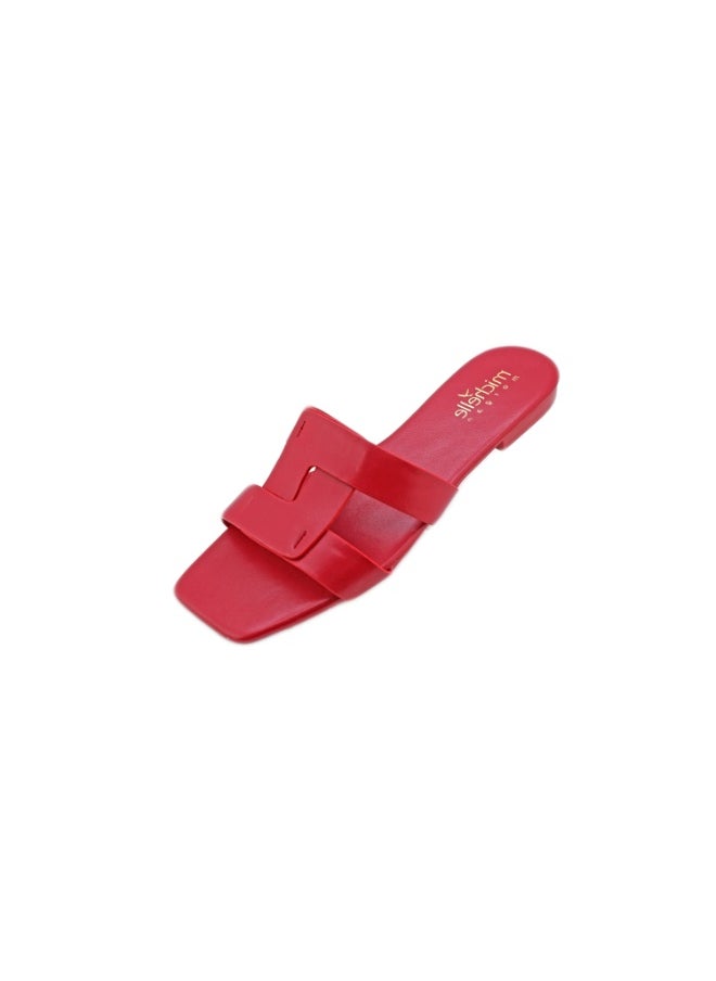 Michelle Morgan 092-2252 Michelle Morgan Ladies Casual Sliders 114RJ808 Red  - Image 3