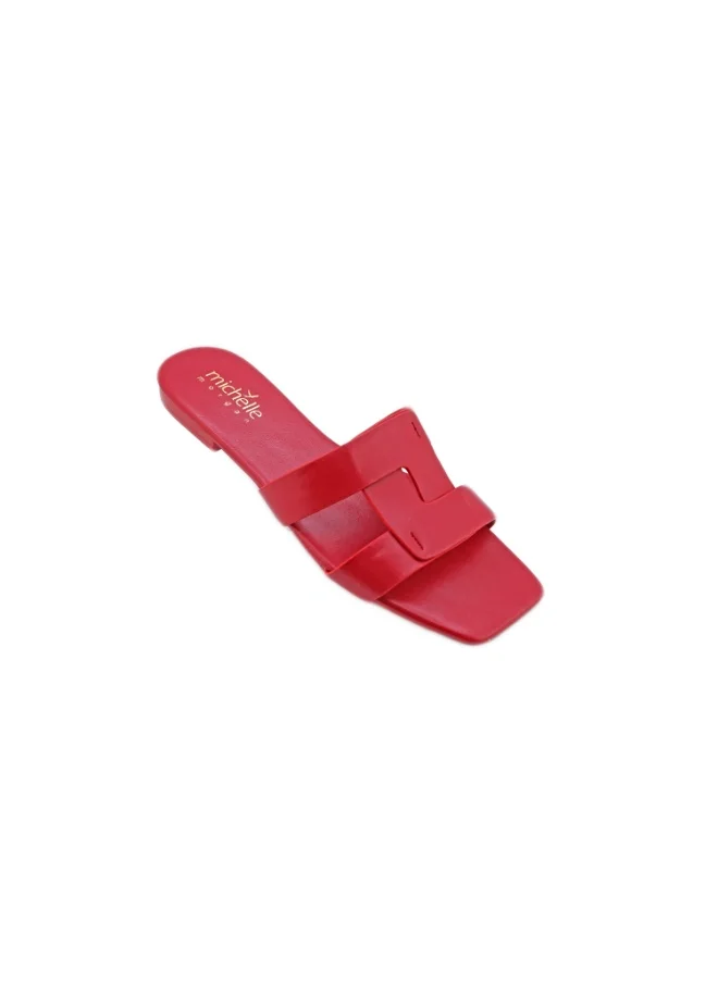 ميشيل مورجان 092-2252 Michelle Morgan Ladies Casual Sliders 114RJ808 Red