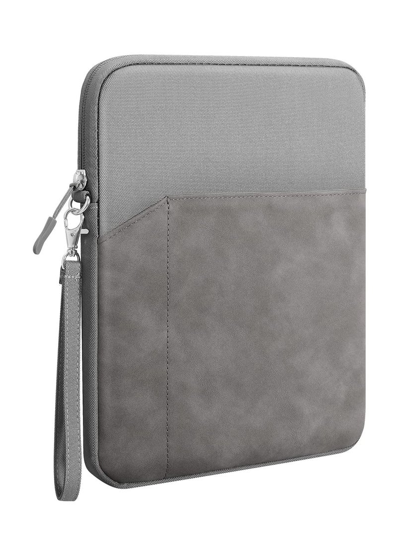 Tablet Sleeve Case Double Pocket Stitching Case Fits iPad 9/8/7th Gen Ipad iPad 9.7 Inch 10.2 Inch 10.5 Grey - Image 1