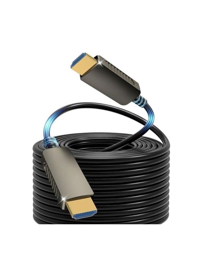 100M Fiber Optic HDMI 2.1 Cable – Supports 8K@60Hz, 4K@120Hz, 48Gbps, eARC, HDCP 2.2