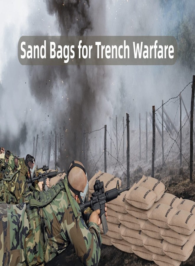 DIRACCOS Model Set of 12pcs Handmade 1/16 Scale Sand Bags 1:16 Sandbag Set, Accessory for RC Tank Model Soldier Action Figure Man Model, 1/16th Military Sandbags for Trench Warfare Battle WWII WWI - Image 5