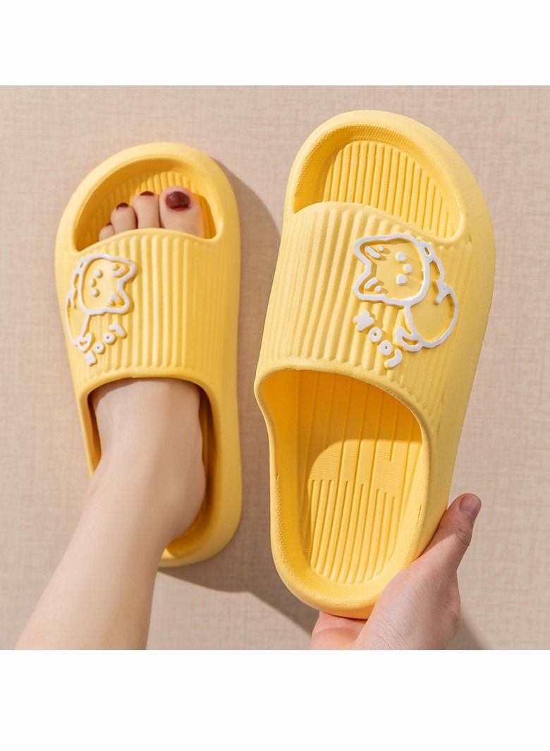 Cartoon Cat Slippers for Women and Men, Slippers Shower Shoes Indoor Slides Bathroom Sandals, Lightweight, Non-Slip, Easy to Clean - Image 1