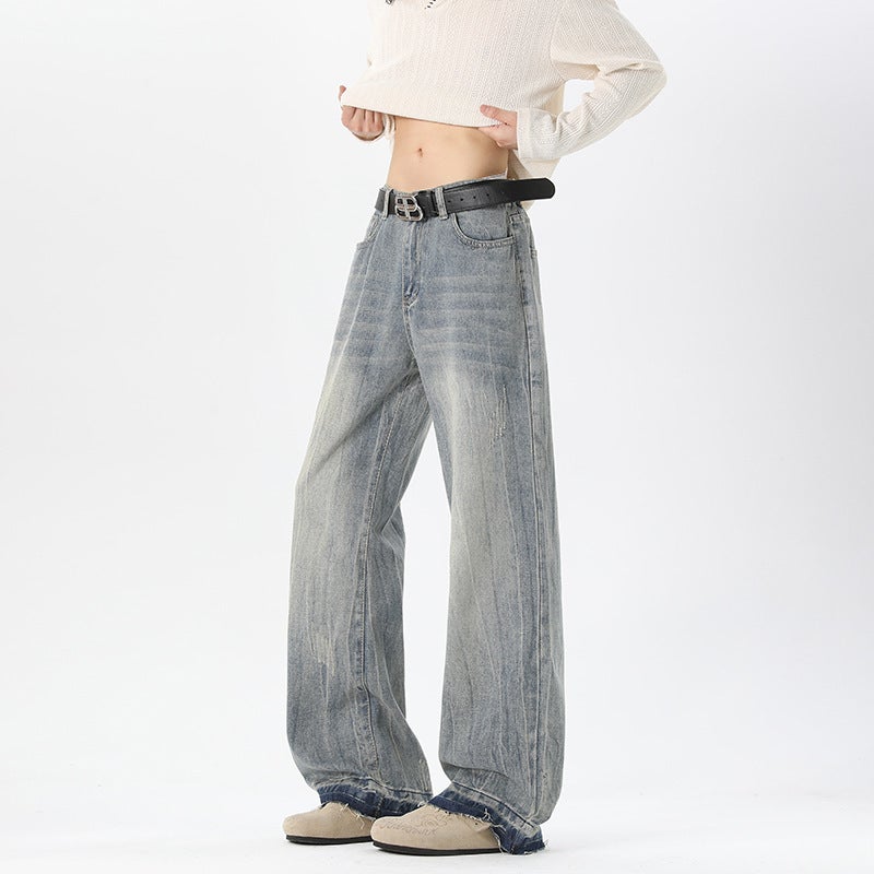 Unisex Classic Denim Jeans Loose Fit Daily Outdoor Wear - Image 4