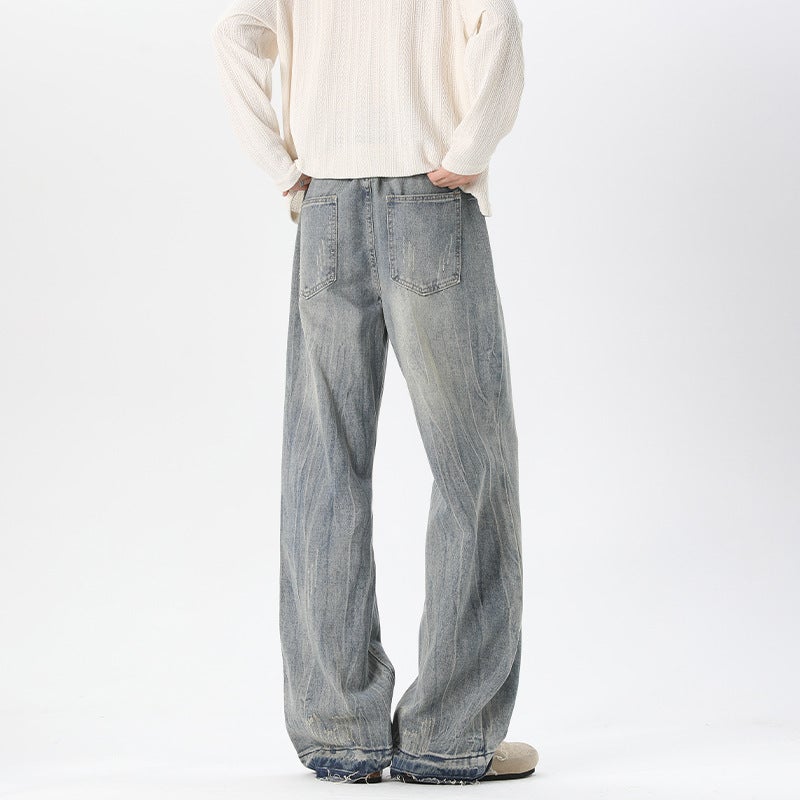 Unisex Classic Denim Jeans Loose Fit Daily Outdoor Wear - Image 5