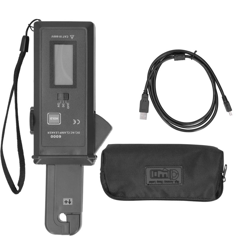 ETCR AC DC Leakage Current Clamp Meter 1mA Resolution 60A Range Auto-Ranging - ±2%rdg±5dgt Accuracy 7mm Jaw for Electrical Maintenance - Image 1