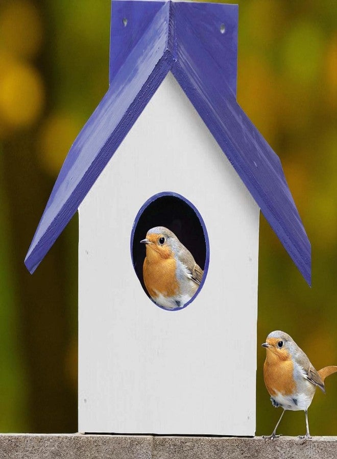 LIVEONCE Natural Wooden Bird House for Cages and breeding for All Medium,Small Birds Pack of 1 - Image 2
