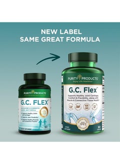 Purity Products G.C. Flex (Glucosamine and Chondroitin Sulfate Super Formula) - Supports Joint + Cartilage Health + Healthy Muscles + Connective Tissue - Promotes Joint Flexibility - 90 Capsules from  - Image 3