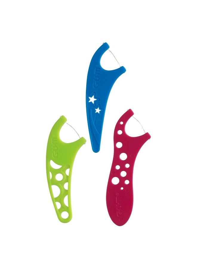 GUM-897 Crayola Kids' Flossers, Grape, Fluoride Coated, Ages 3+, 75 Count - Image 5