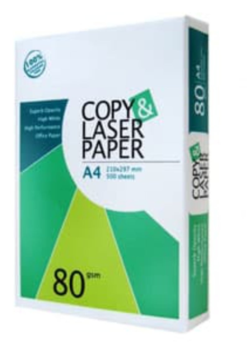 COPY & LASER PAPER A4 Printing copy laser Paper 1 Pack 500 Sheets Super White  - Image 2