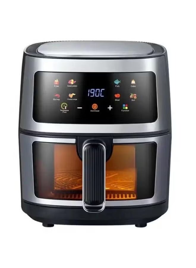 TIGER “8L Large-Capacity Air Fryer with 2400W High-Power Heating, Digital Touchscreen Oil-Free Cooker for Healthy Frying, Baking, Grilling, Roasting & Reheating, Fast Even Cooking with Non-Stick Basket – Family-Size Electric Air Fryer for Home Kitchen Use.” - Image 1