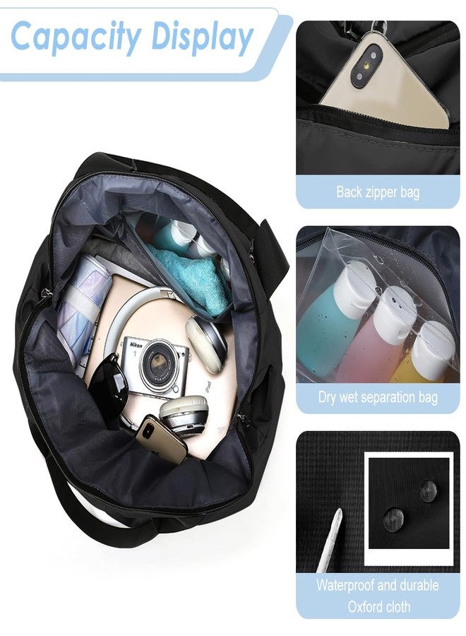 PALAY® Gym Tote Bags Sports Duffle Bag for Women with Wet Compartment Carry On Overnight Weekend Travel Bags, Lightweight & Water Repellent - Image 4
