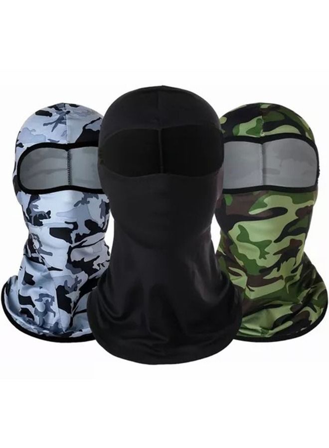 Generic Outdoor Windproof Warm Full Face Hat Three-Piece Set - Image 1