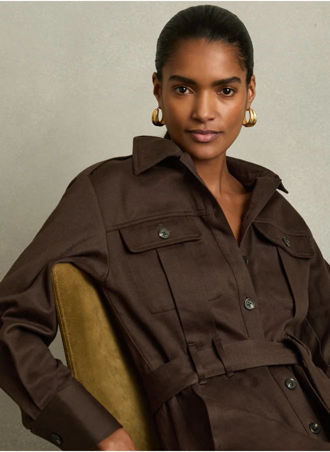 REISS Tencil Utility Jumpsuit