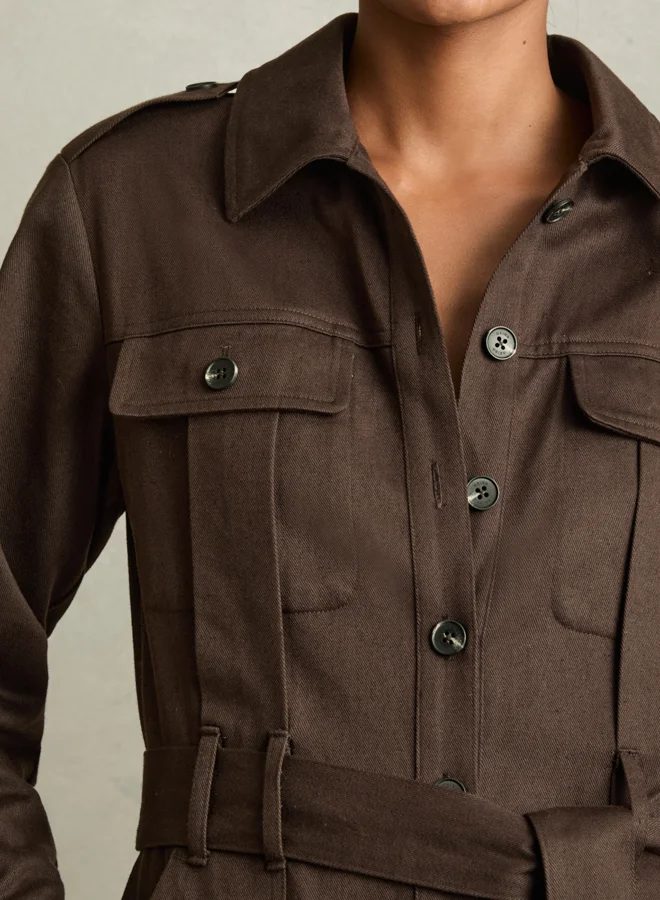 REISS Tencil Utility Jumpsuit