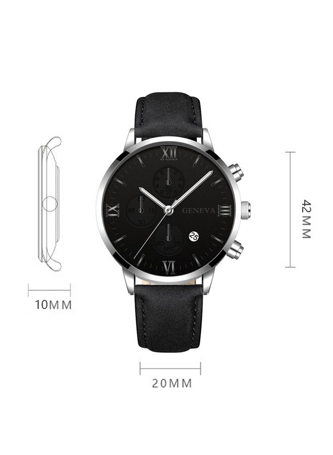 Geneva ساعة كواتز أنالوج للرجال بتصميم عصري - Image 3