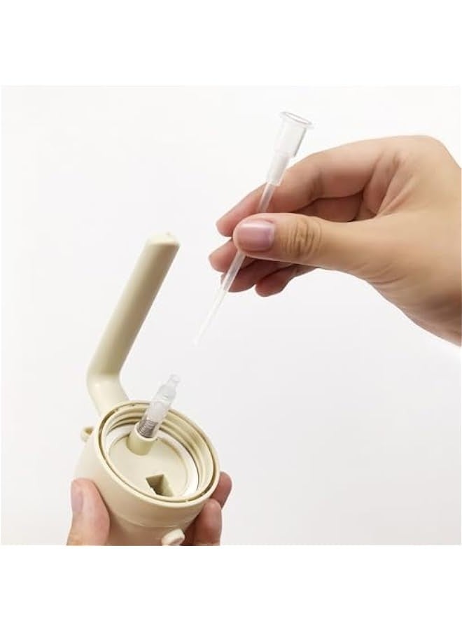 2Pcs Spray Straw Replacement for Kitchen Oil Sprayer Bottle, 4.72in/12cm Oil Dispenser Bottle Replacement Pipes for Cooking 16oz/470ml Olive Oil Glass Bottle, Replace Oil Spray Tube Set - Image 2