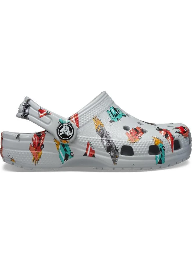 كروكس Toddlers Classic Race Cars Graphic Clog