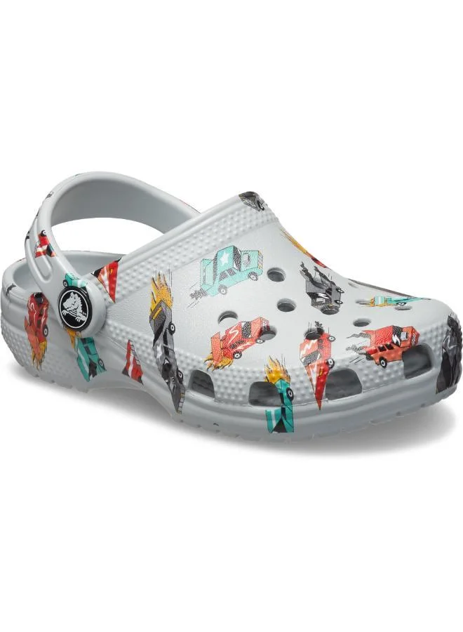 crocs Toddlers Classic Race Cars Graphic Clog