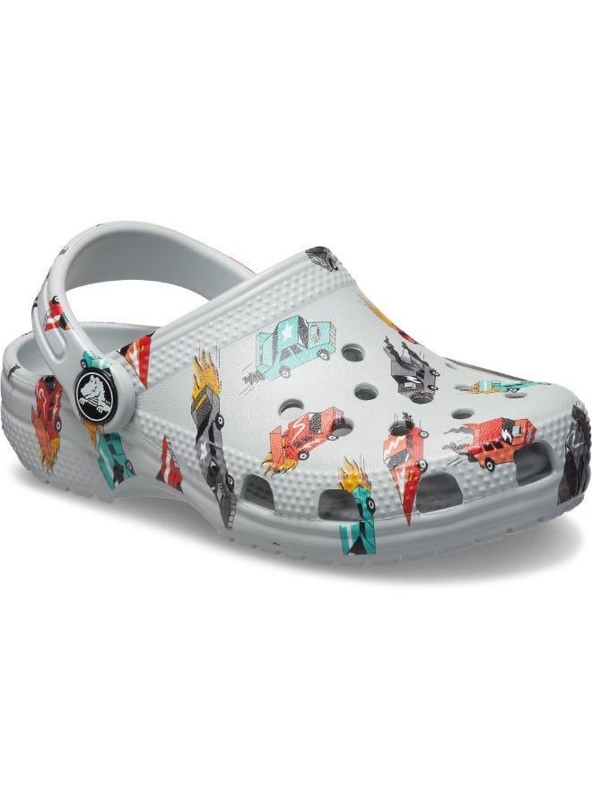 crocs Toddlers Classic Race Cars Graphic Clog  - Image 4