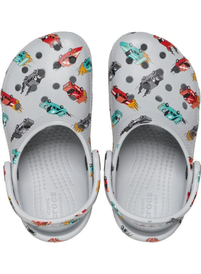 crocs Toddlers Classic Race Cars Graphic Clog
