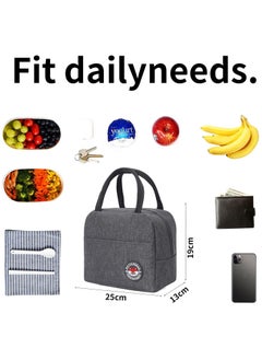 Cool Baby COOLBABY Small Thermal Bag Lunch Box （Grey）  - Image 4