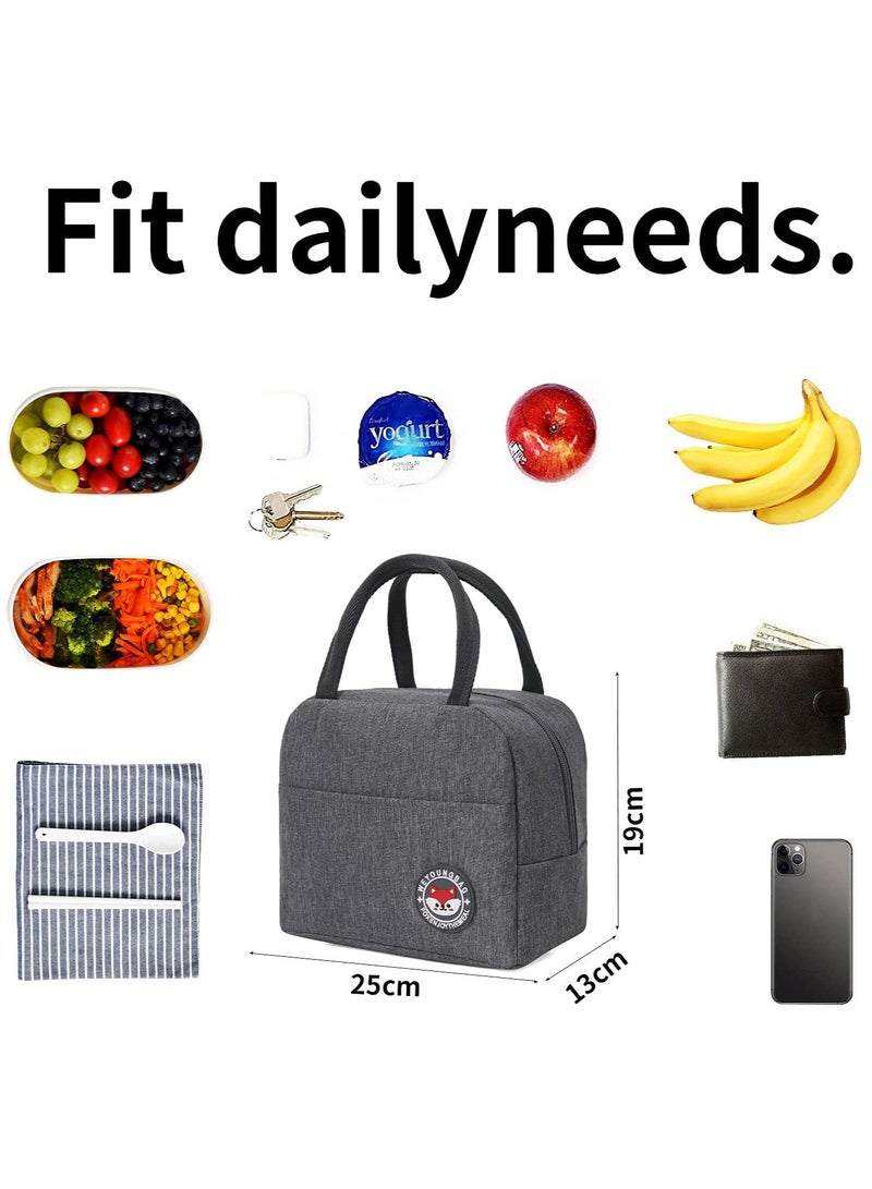 Cool Baby COOLBABY Small Thermal Bag Lunch Box （Grey） - Image 4