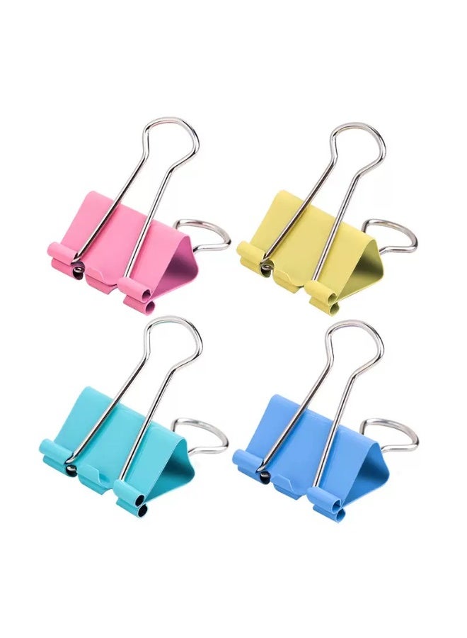 Sunspire 24-Piece Binder Clips 32mm，Fold Clamp Design（coloured） - Image 1