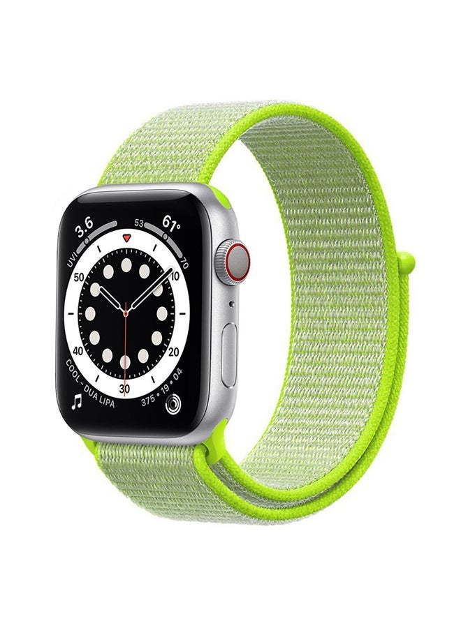 NIBEMINENT Replacement Band For Apple Watch Series 6/SE/5/4/3/2/1 Yellow Green