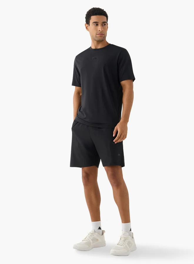 Kappa Kappa Pocket Detail Shorts with Drawstring Closure