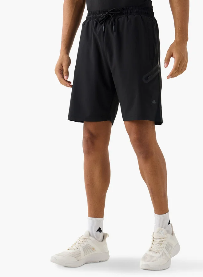 Kappa Pocket Detail Shorts with Drawstring Closure