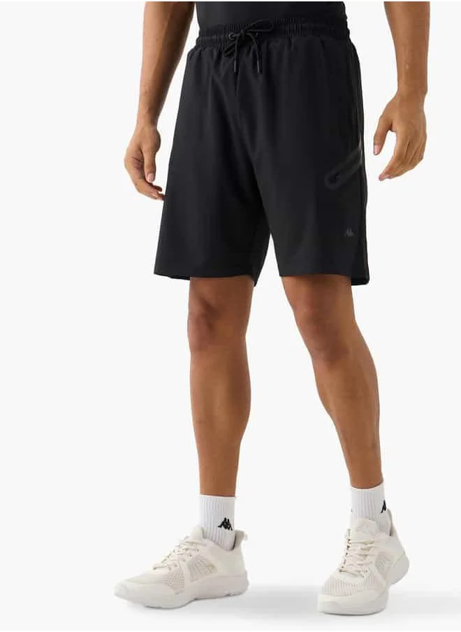 Kappa Kappa Pocket Detail Shorts with Drawstring Closure