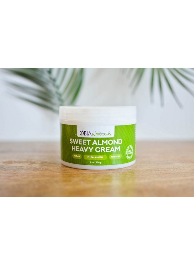 obia naturals - Sweet Almond Heavy Cream 8 Oz - Image 1