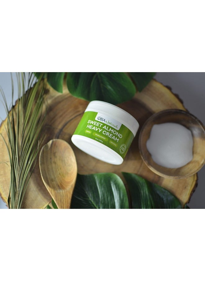 obia naturals - Sweet Almond Heavy Cream 8 Oz - Image 1