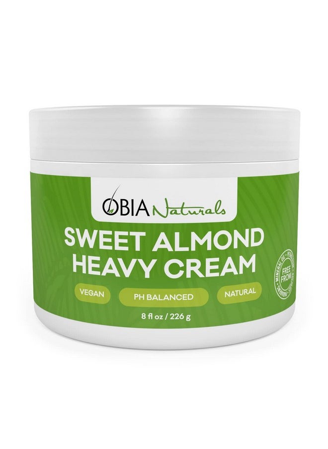 obia naturals - Sweet Almond Heavy Cream 8 Oz - Image 1