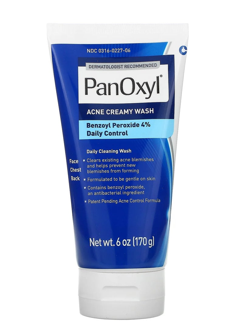 PanOxyl Acne Foaming Wash - Panoxyl Acne Foaming Wash with 4% Benzoyl Peroxide, 170g - Image 1