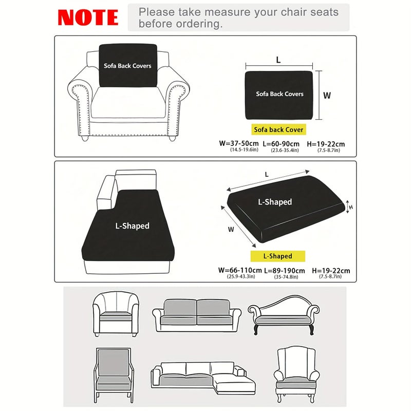 1pc Coffee Brown Y Fiber Fabric Shower Cap Style Sofa Cushion Cover Summer Outdoor Solid Color High Elasticity Removable Washable All Season Universal Sofa Slipcover Suitable For Garden Balcony Courtyard Bedroom Living Room - Image 4