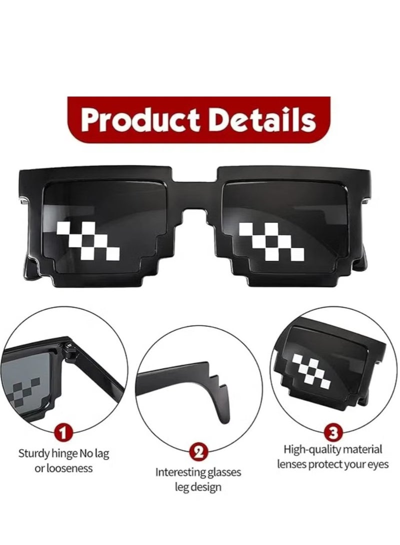 أروى 3 أزواج منقطة النظارات الشمسية فسيفساء نظارات حفلة صفقة معها ملغ ظلال لعبة - Image 5