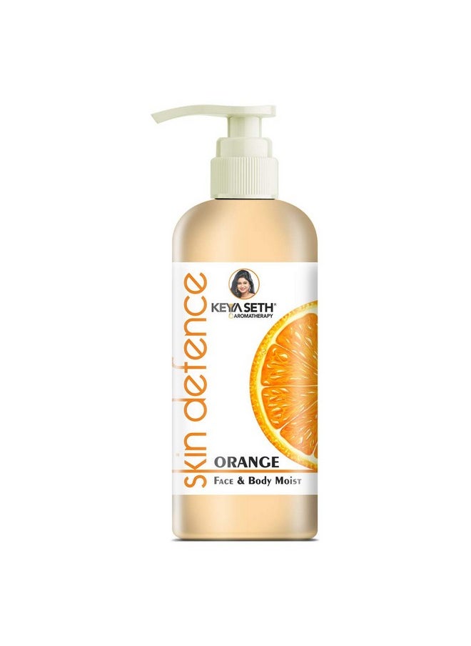 Keya Seth Aromatherapy Keya Seth Aromatherapy Skin Defence Orange Face & Body Moisturizer Enriched With Orange Essential Oil Deep Nourishing Ultralight Non Stickyno Mineral Oil Parabens Color & Pg (400Ml)  - Image 1