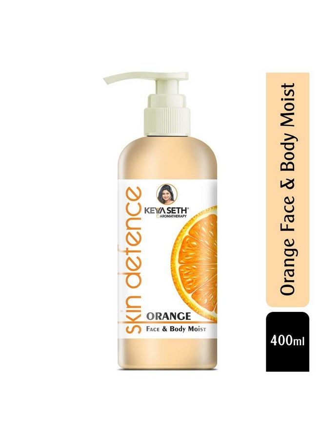 Keya Seth Aromatherapy Keya Seth Aromatherapy Skin Defence Orange Face & Body Moisturizer Enriched With Orange Essential Oil Deep Nourishing Ultralight Non Stickyno Mineral Oil Parabens Color & Pg (400Ml)  - Image 2