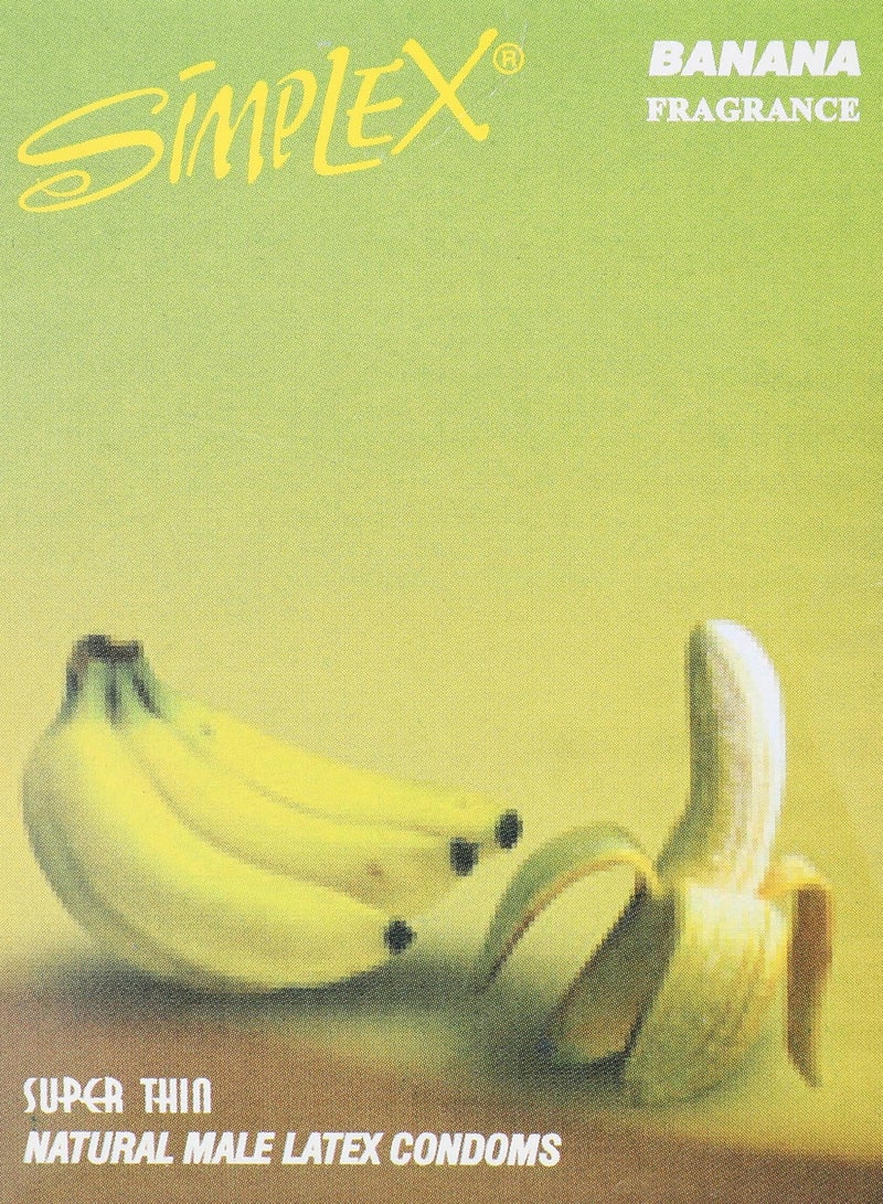 Simplex Banana Condoms - 3PCS