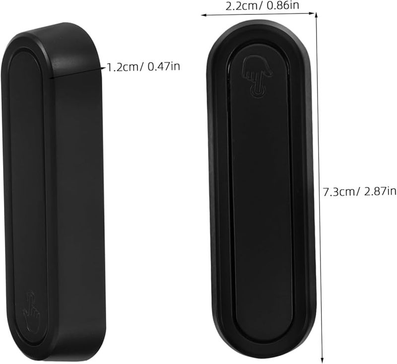 خطافات معطف قابلة للطي باللون الأسود - حزمة من قطعتين - مثبتة على الحائط متينة لتعليق المعاطف والقبعات والحقائب والمفاتيح - Image 3