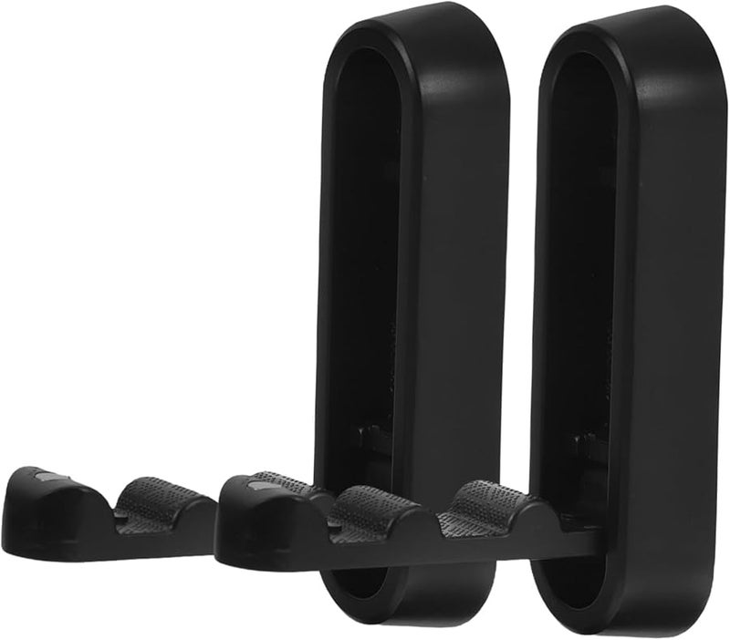 خطافات معطف قابلة للطي باللون الأسود - حزمة من قطعتين - مثبتة على الحائط متينة لتعليق المعاطف والقبعات والحقائب والمفاتيح - Image 1